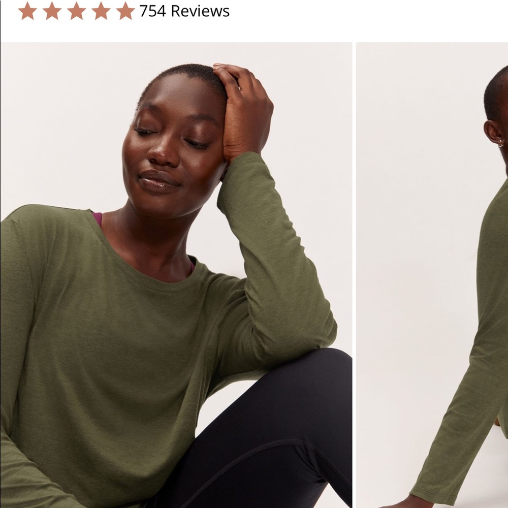 Leila Long Sleeve Tee (FERN)
